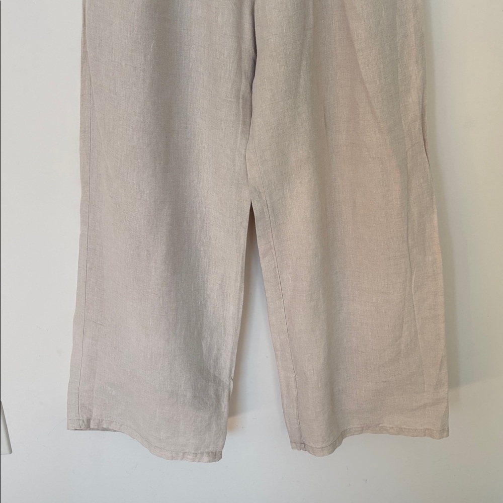 DISSH Norah Flax Natural Linen Pants Wide Leg - Picture 5 of 15
